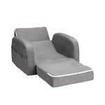 Kids Sofa 2 Seater Children Flip Open Couch Lounger Armchair Soft