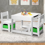 Kids Table and Chair Set with Storage Box Wooden