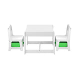 Kids Table and Chair Set with Storage Box Wooden