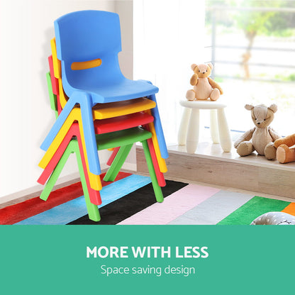 Kids Chairs Set Plastic Set Of 4 Activity Study Chair 50Kg
