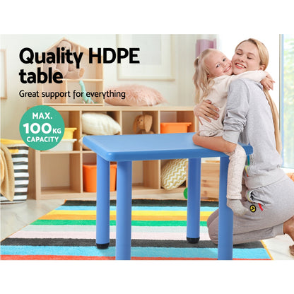 Kids Table Plastic Square Activity Study Desk 60X60Cm