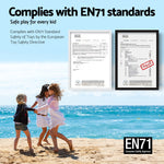 5PCS Kids Table and Chairs Set Children Study Desk Furniture Plastic 4 Chairs