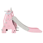 Kids Slide Swing Set Basketball Hoop Outdoor Playground Toys 170Cm Pink