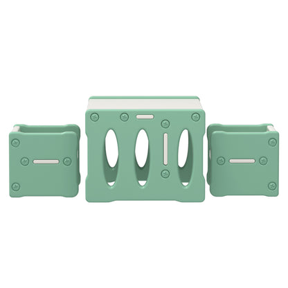 3Pcs Kids Table And Chairs Set Hdpe