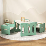 3 Piece Kids Table And Chairs Set Activity Playing Study Children Desk