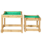 Kids Sandpit Wooden Sandbox Sand Pit Water Table Outdoor Toys 101Cm
