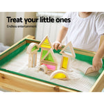 Kids Sandpit Wooden Sandbox Sand Pit Water Table Outdoor Toys 101cm