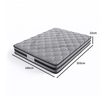 H&L Mattress Spring Foam Medium Firm All Size 22CM Dark Grey  Q/D/KS
