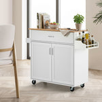Kitchen Trolley Rolling Storage Cart With Drawer And Towel Rack
