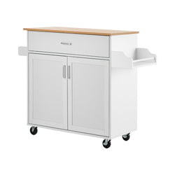 Kitchen Trolley Rolling Storage Cart With Drawer And Towel Rack
