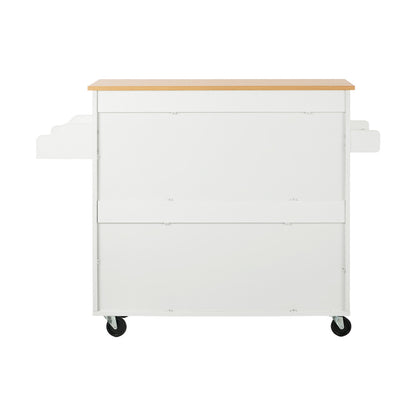 Kitchen Trolley Rolling Storage Cart With Drawer And Towel Rack