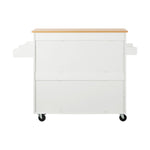 Kitchen Trolley Rolling Storage Cart With Drawer And Towel Rack