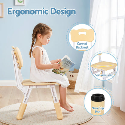 Kids Table 2 Chairs Height Adjustable Set | HomeAndLiving - 7