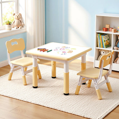 Kids Table 2 Chairs Height Adjustable Set | HomeAndLiving - 9