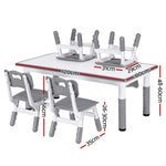 Kids Table 4 Chairs Set Height Adjustable | HomeAndLiving