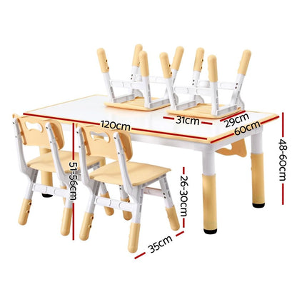 1 Kids Table and 4 Chairs Set Graffiti