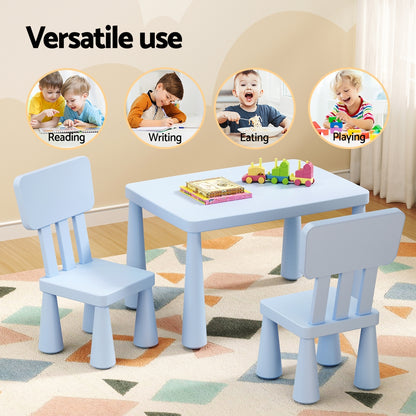 1 Kids Table and 2 Chairs Set Pink