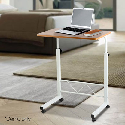 Laptop Desk Table Adjustable 60Cm Light Wood