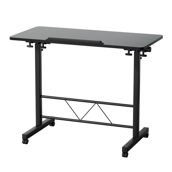  Laptop Desk Table Height Adjustable Wooden Bed Side Tables 80Cm Black