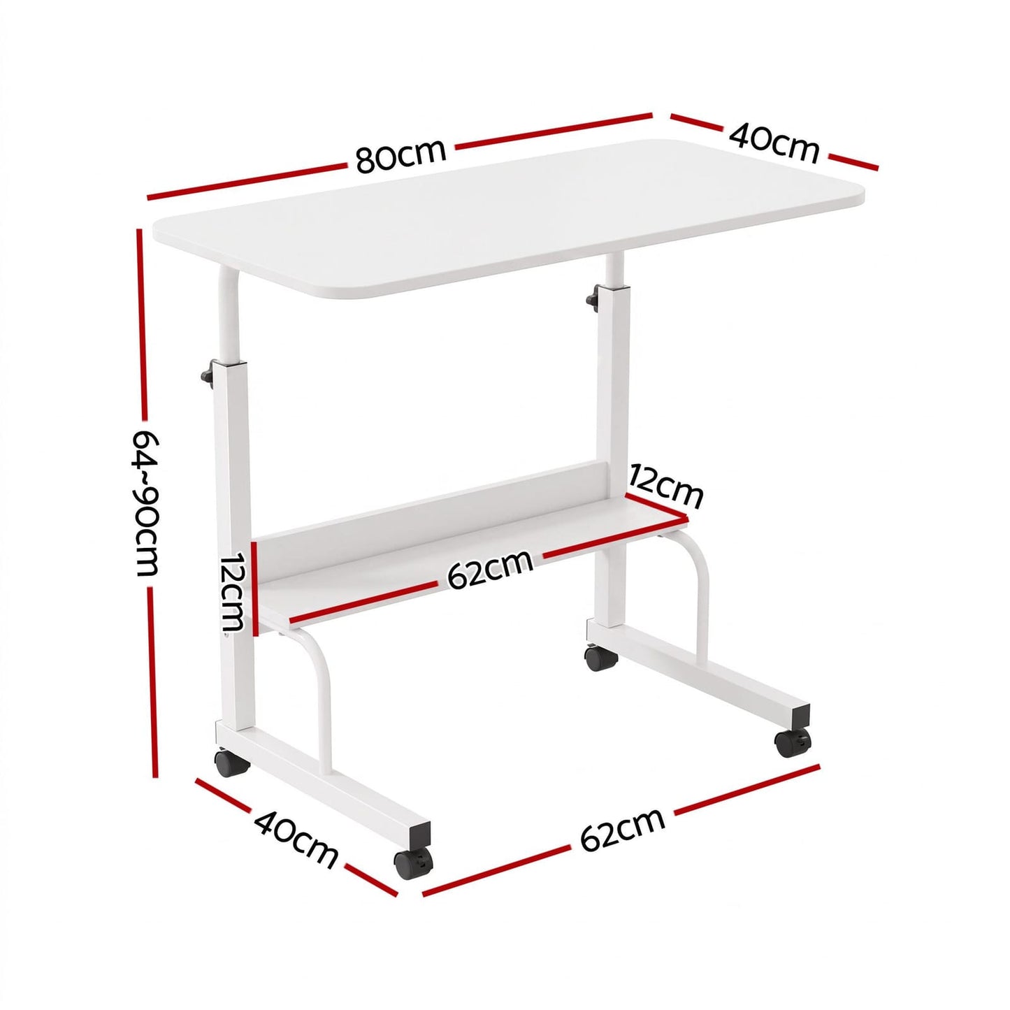 Portable Laptop Desk Adjustable 80x40x64cm