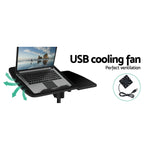 Laptop Desk Table Fan Cooling Black