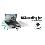 Laptop Desk Table Fan Cooling White