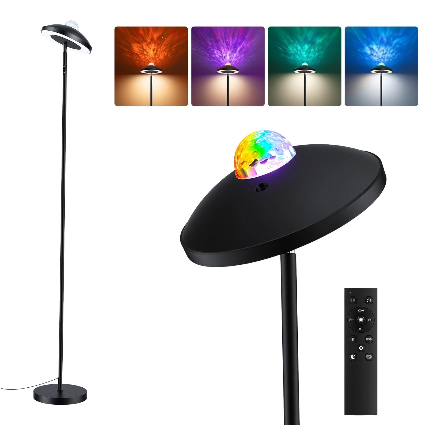 LED Floor Lamp Galaxy Projector RGB 178cm | Home & Living