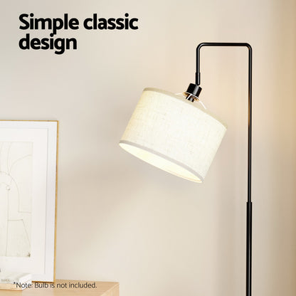 Modern Floor Lamp with Storage Shelves and LED Lighting
