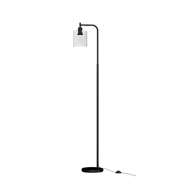  Floor Lamp Light Stand Modern Home Living Room Office Reading Glass Shade Black