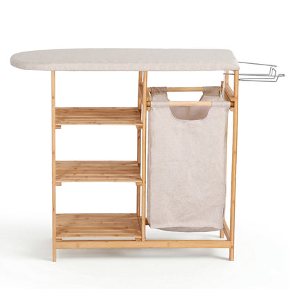 Bamboo Laundry Hamper Ironing Board 38L | Home & Living