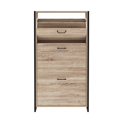 Shoe Rack Cabinet Adjustable Shelves 24 Pairs Tim