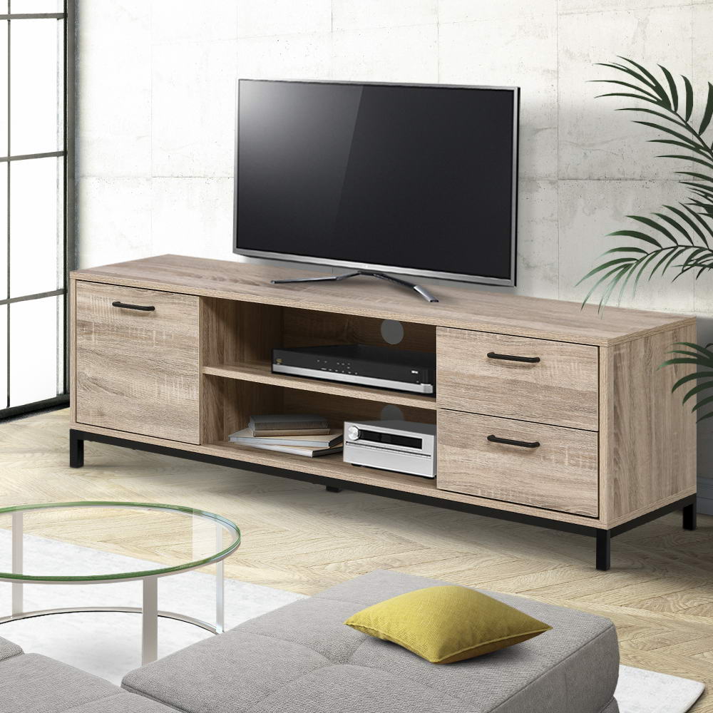 Tv Cabinet Entertainment Unit 132Cm Pine Tania