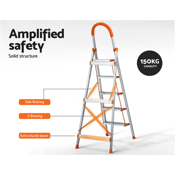  Ladder Multi-Purpose Folding Aluminium Light Weight Non Slip Platform