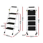 2/3/4 Step Ladder Multi-Purpose Folding Steel Light Weight Platform