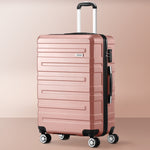 Luggage Suitcase Trolley Set Travel TSA Lock Pink/Purple