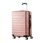 Luggage Suitcase Trolley Set Travel TSA Lock Pink/Purple