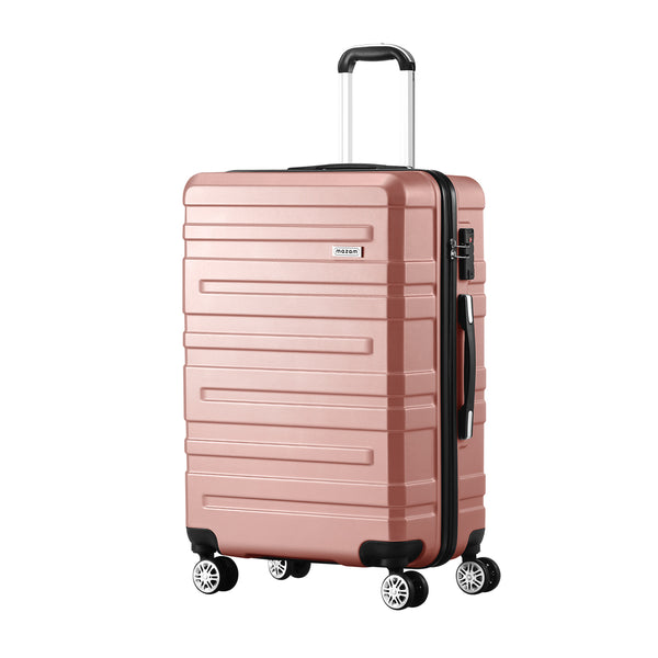  Luggage Suitcase Trolley Set Travel TSA Lock Pink/Purple