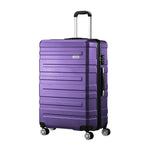 Luggage Suitcase Trolley Set Travel TSA Lock Pink/Purple