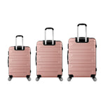 Luggage Suitcase Trolley Set Travel TSA Lock Pink/Purple