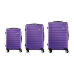 Luggage Suitcase Trolley Set Travel TSA Lock Pink/Purple