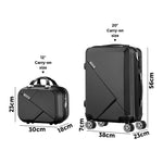 Luggage Suitcase Trolley Set Travel TSA Lock Storage Hard Case