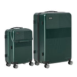 2PCS Hard Case Luggage Set TSA Lock Green | HomeAndLiving