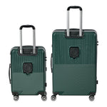 2PCS Hard Case Luggage Set TSA Lock Green | HomeAndLiving