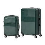 2PCS Hard Case Luggage Set TSA Lock Green | HomeAndLiving