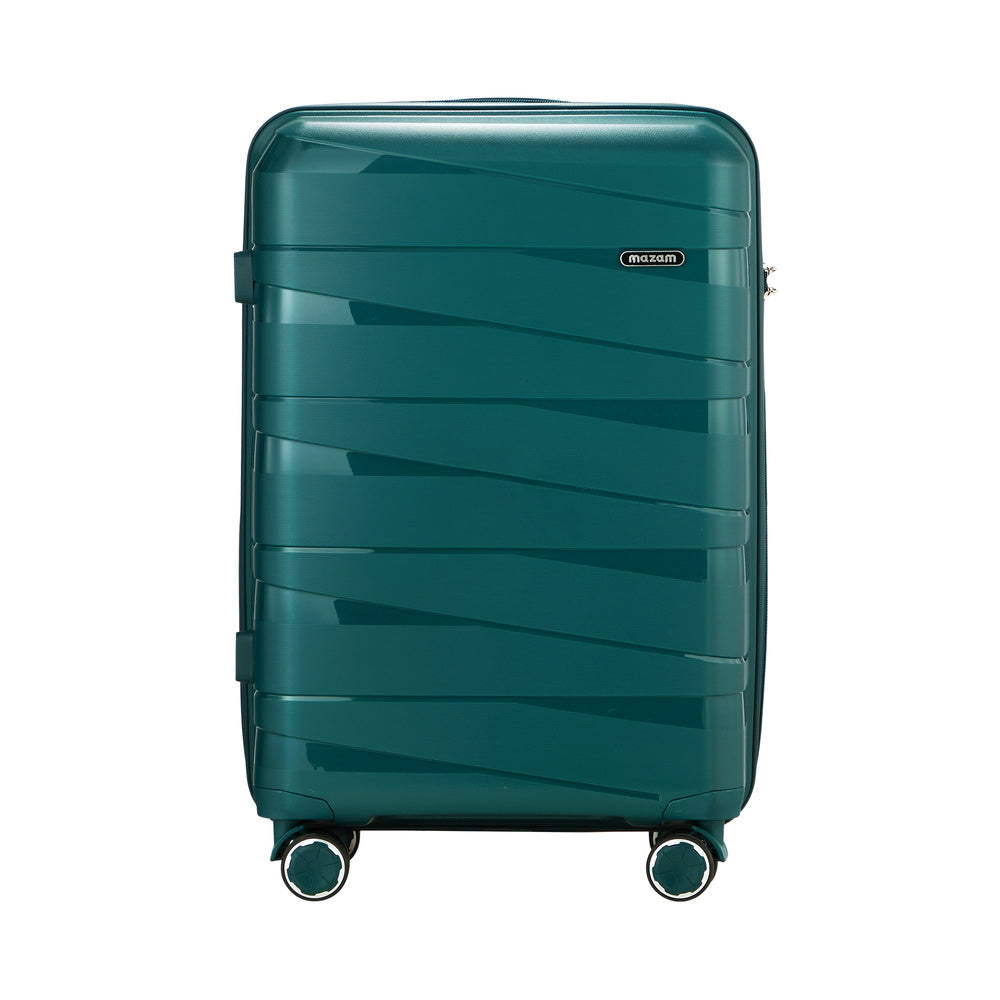28" Luggage Set Travel TSA Lock PP Case Black/Green/Navy