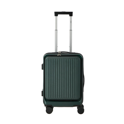 Travel Luggage 20" Suitcase Front-Opening ABS Hard Case Green TSA Lock