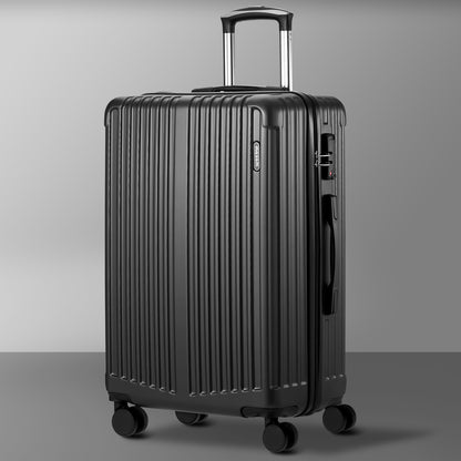 28" Luggage Set Travel TSA Lock ABS Case Black/Grey/Navy