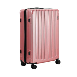 28" Luggage Suitcase Trolley Set Travel TSA Lock ABS Case Pink