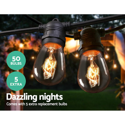 47M Led Festoon String Lights For Outdoor Events