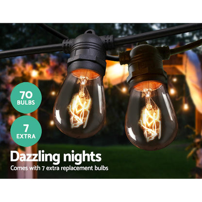 65M Led Festoon String Lights For Outdoor Events
